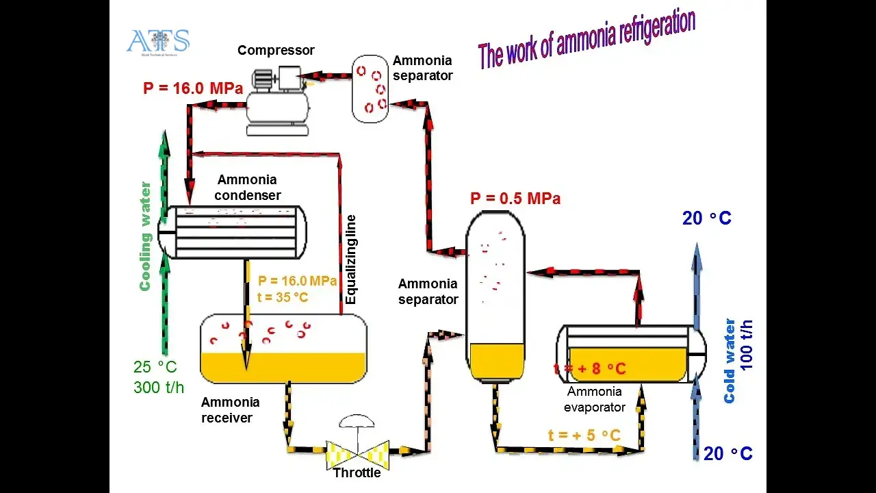 Ammonia refrigeration system